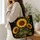 Golden Sunflower Bouquet For Daily Work, Shopping, Beach Days And Gift Giving For Women Quilted Tote Bag - 3