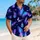 Tropical Blue Purple Butterfly Swarm For Beach Vacation And Resort Wear For Stylish Men Hawaiian Shirt - 6