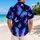 Tropical Blue Purple Butterfly Swarm For Beach Vacation And Resort Wear For Stylish Men Hawaiian Shirt - 2