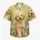 Fluffy Puppy In Flower Meadow For Tropical Vacation Wear And Dog Lover Birthday Gifts Hawaiian Shirt - 7