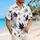 Japanese Maple Leaves Ink Wash Botanical Vacation Resort Travel Wear For Men Summer Hawaiian Shirt - 6