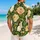 Vintage Bunny And Tropical Floral Garden For Resort Trips And Relaxed Daily Wear Hawaiian Shirt - 2