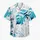 Abstract Tropical Leaf Splashes for Beach Vacations, Resort Wear and Coastal Style Hawaiian Shirt - 7