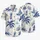 Blue Palm Sailboat Starfish Tropical Nautical Motifs For Beach Vacation Travel Escapes Hawaiian Shirt - 5