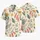 Hand-Painted Tropical Botanical Floral Motifs for Resort Vacation Wear and Travel Style Hawaiian Shirt - 5