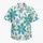 Teal Plumeria And Lavender Botanical Florals For Beach Vacations And Resort Wear Hawaiian Shirt - 7