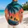 Tropical Sunset Palm Lagoon Coastal Scene For Resort Vacations And Beach Travel Wear Hawaiian Shirt - 2