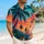 Tropical Sunset Palm Lagoon Coastal Scene For Resort Vacations And Beach Travel Wear Hawaiian Shirt - 6