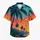 Tropical Sunset Palm Lagoon Coastal Scene For Resort Vacations And Beach Travel Wear Hawaiian Shirt - 7