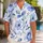Blue Watercolor Rose Vines For Coastal Vacations, Garden Parties, And Resort Wear Hawaiian Shirt - 1