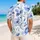 Blue Watercolor Rose Vines For Coastal Vacations, Garden Parties, And Resort Wear Hawaiian Shirt - 2
