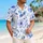 Blue Watercolor Rose Vines For Coastal Vacations, Garden Parties, And Resort Wear Hawaiian Shirt - 6