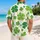 Four-Leaf Clover Botanical Resort Wear For St. Patrick's Day Summer Getaways Men Hawaiian Shirt - 2