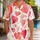Watercolor Hearts With Tropical Florals For Romantic Resort Dates And Valentine Style Hawaiian Shirt - 1