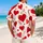 Red Heart And Plumeria Tropical Romance For Beach Dates And Valentine Island Getaways Hawaiian Shirt - 2