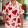 Red Heart And Plumeria Tropical Romance For Beach Dates And Valentine Island Getaways Hawaiian Shirt - 1