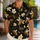 Golden Honey Bees And Plumeria Flowers For Beach Vacations And Tropical Getaways Hawaiian Shirt - 1