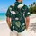 White Stork Lotus Pond Tropical Summer Vacation Wear For Men Beach Resort Escapes Hawaiian Shirt - 2