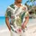Men's Tropical Monstera Palm Floral Botanical Motifs for Beach Vacation Resort Wear Hawaiian Shirt - 6