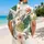 Men's Tropical Monstera Palm Floral Botanical Motifs for Beach Vacation Resort Wear Hawaiian Shirt - 2