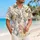 Vintage Tropical Botanicals, Yellow Roses And Ink Flowers For Resort Vacation Wear Hawaiian Shirt - 6