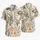 Vintage Tropical Botanicals, Yellow Roses And Ink Flowers For Resort Vacation Wear Hawaiian Shirt - 5