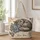 Sleepy Gray Cat With Blue Hydrangeas For Cozy Travel And Everyday Carry Gifts For Women Quilted Tote Bag - 1