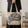 Sleepy Gray Cat With Blue Hydrangeas For Cozy Travel And Everyday Carry Gifts For Women Quilted Tote Bag - 4