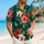 Coral Hibiscus And Jade Palm Botanical Motifs For Resort Travel And Beach Getaways Hawaiian Shirt - 6