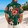 Coral Hibiscus And Jade Palm Botanical Motifs For Resort Travel And Beach Getaways Hawaiian Shirt - 2