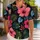 Tropical Hibiscus And Palm Florals For Beach Vacations, Cruises And Resort Getaways Hawaiian Shirt - 1
