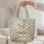 Baby Piglet Pink Wildflower Gift for Farmhouse Lovers Everyday Errands and Market Days Quilted Tote Bag - 5