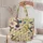 Hummingbird Wildflower Watercolor For Weekend Travel, Shopping And Nature Lovers Quilted Tote Bag - 5