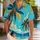 Retro Tropical Palm Beach Scene For Resort Vacations And Coastal Weekend Getaways Hawaiian Shirt - 1
