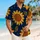 Retro Tropical Sunflower Motifs for Summer Vacations, Beach Getaways and Resort Wear Hawaiian Shirt - 6