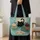 Black Kitten Water Lily Pond Gift For Cat Lovers, Beach Days, Travel And Daily Commutes Quilted Tote Bag - 4