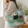 Black Kitten Water Lily Pond Gift For Cat Lovers, Beach Days, Travel And Daily Commutes Quilted Tote Bag - 3