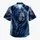 Majestic Blue Black Coastal Bear With Palms For Tropical Resort Vacation Travel Wear Hawaiian Shirt - 7