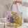 Late Summer Wildflower Bouquet Gift for Garden Lovers, Birthdays and Everyday Style Quilted Tote Bag - 5
