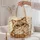 Fluffy Cream Tabby Cat With Round Glasses For Everyday Travel And Cat Lover Gifts Quilted Tote Bag - 5