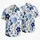 Blue Garden Rose And Indigo Floral Coastal Resort Vacation Wear For Fashionable Men Hawaiian Shirt - 5
