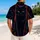 Ember-Eyed Black Cat With Tropical Leaves For Summer Night Parties And Cat Lovers Hawaiian Shirt - 2