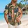Retro Coconut Palm Stars And Stripes For Beach Vacations And Patriotic Summer Style Hawaiian Shirt - 6
