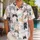 Cute Cartoon Cats With Tropical Flowers For Beach Vacations And Cat Lovers Everywhere Hawaiian Shirt - 1