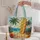 Vintage Surfboard With Hibiscus Palms For Beach Travel, Resort Days, And Surf Lovers Quilted Tote Bag - 5