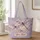 Vintage Dragonfly Art Deco Style for Travel, Work, Daily Carry, and Nature Lovers Quilted Tote Bag - 1