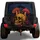 Golden Skull And Spotted Mushrooms For Boho Camping And Off Road Adventure Lovers Spare Tire Cover - 1