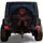 Moonlit Samurai Warrior Crimson Moon For Off Road Adventure And Japanese Style SUV Fans Spare Tire Cover - 1
