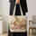 Vintage Rabbit And Rose Garden Gift For Spring Birthdays And Cottagecore Enthusiasts Quilted Tote Bag - 4