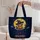 Tabby Witch Kitten With Pumpkin Halloween Night Gift For Cat Lovers And Spooky Season Quilted Tote Bag - 5